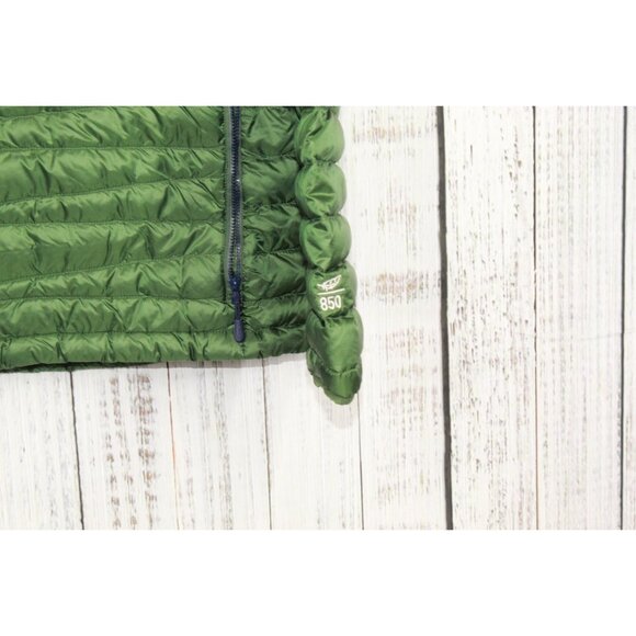 LL Bean Ultralight 850 Down Sweater Hooded Jacket Green XXXL Tall - Picture 4 of 12